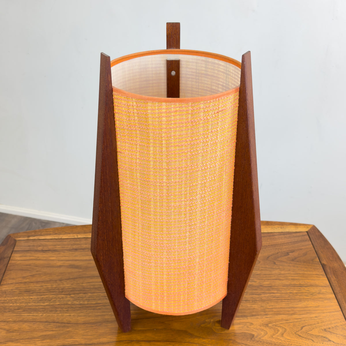 Teak Rocket Table Lamp
