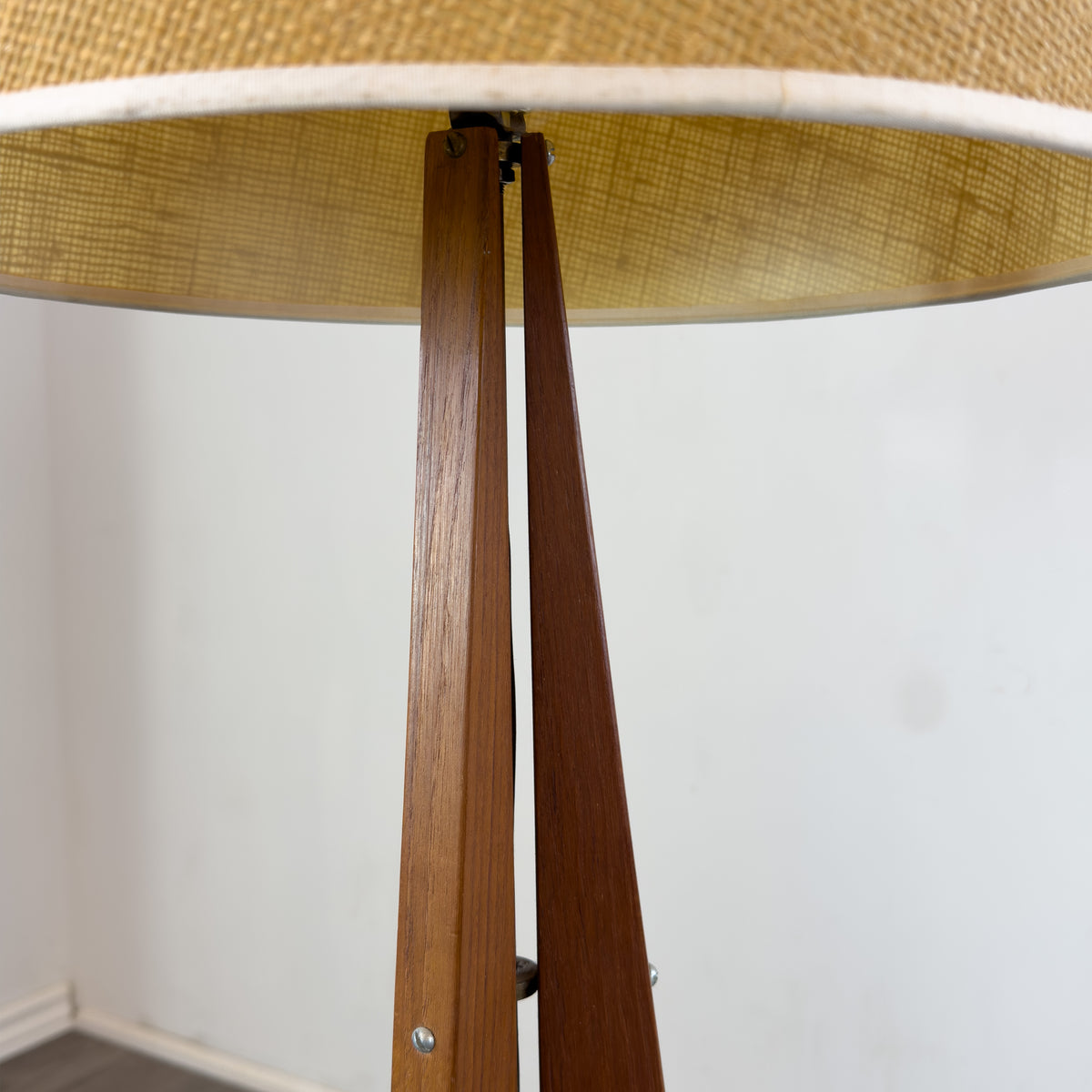Teak Tripod Lamp