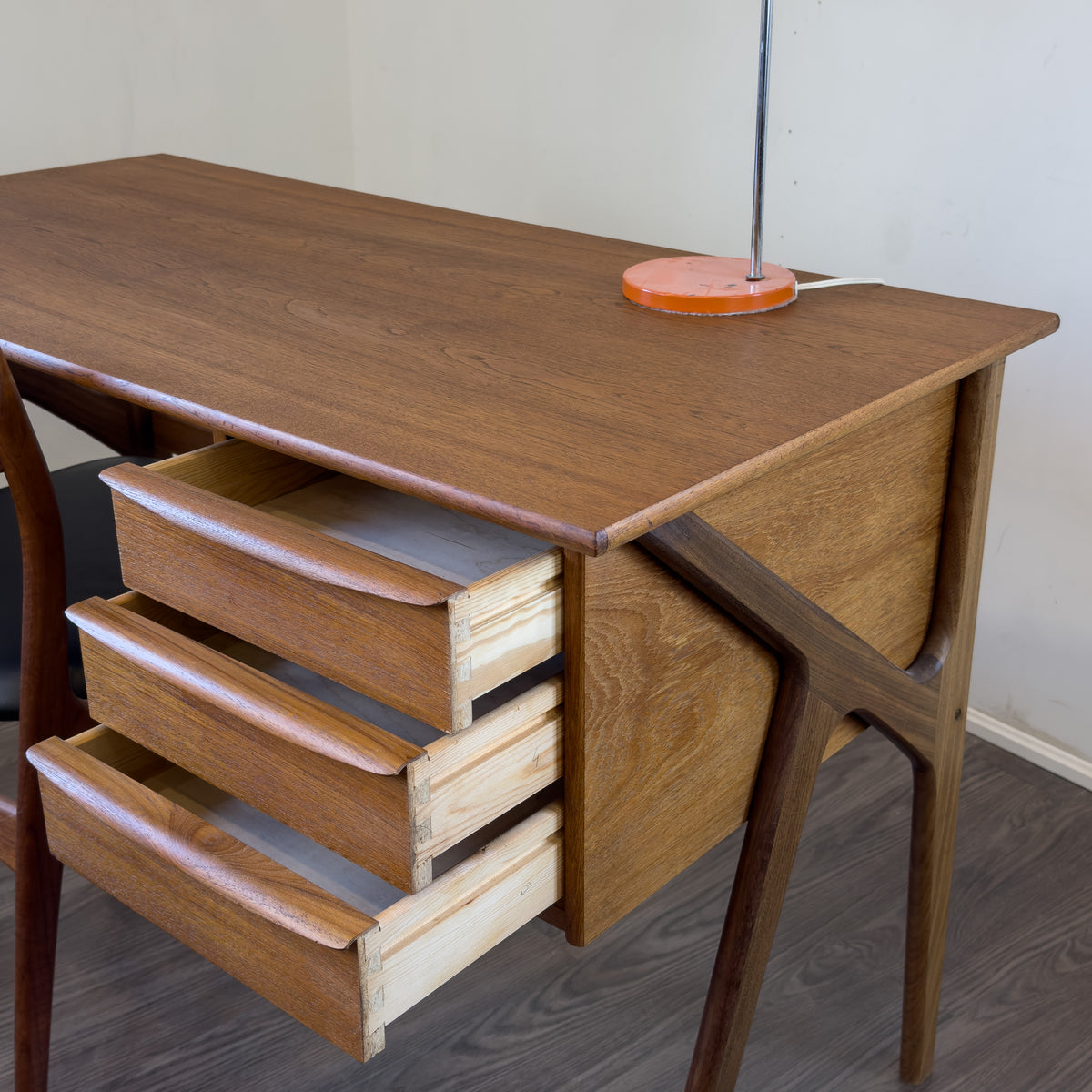 Danish Teak Desk by Tibergaard