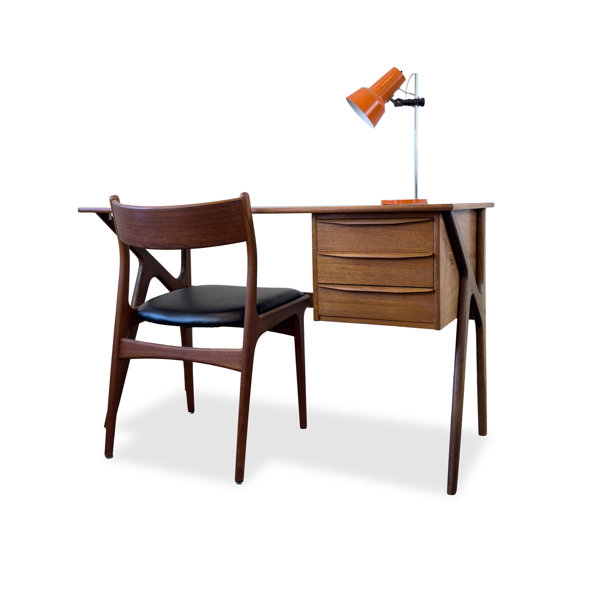 Danish Teak Desk by Tibergaard