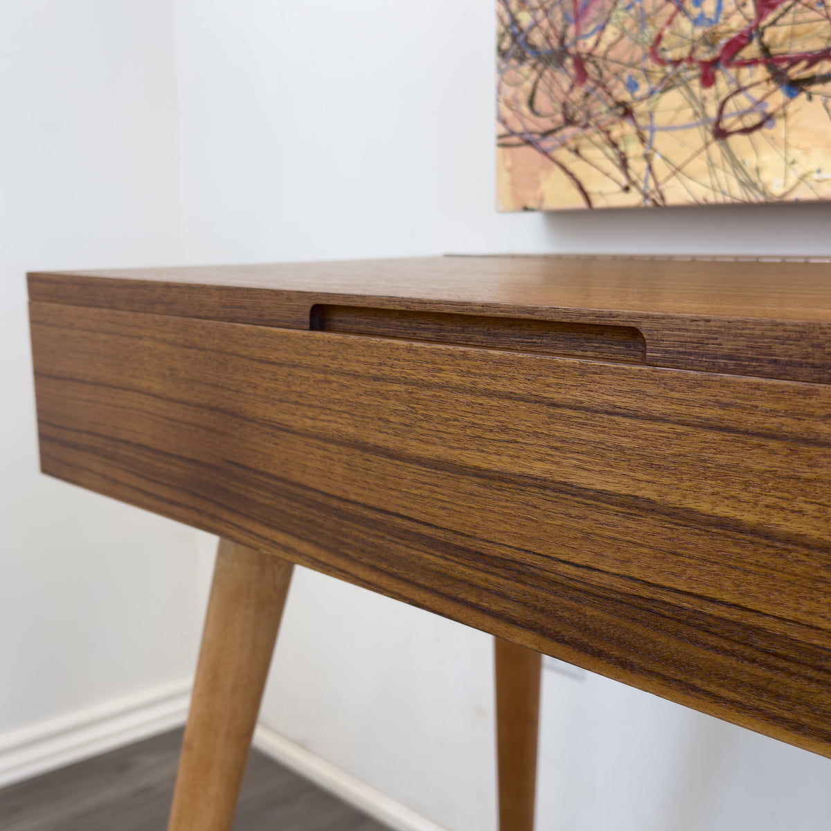 Compact Teak Vanity/Desk