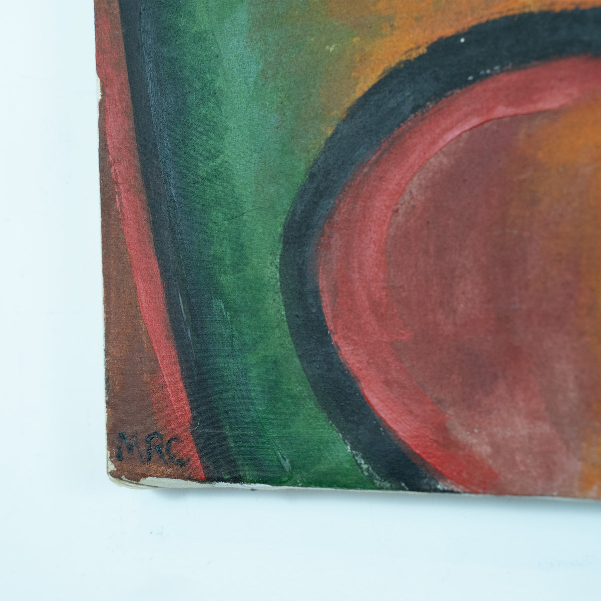 Neo-Cubist Style Oil Painting