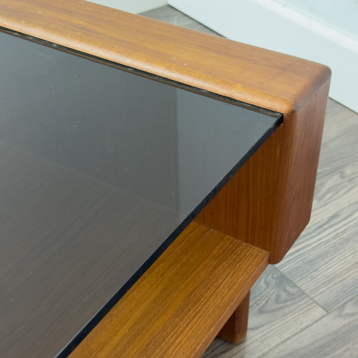 Teak and Glass Coffee Table