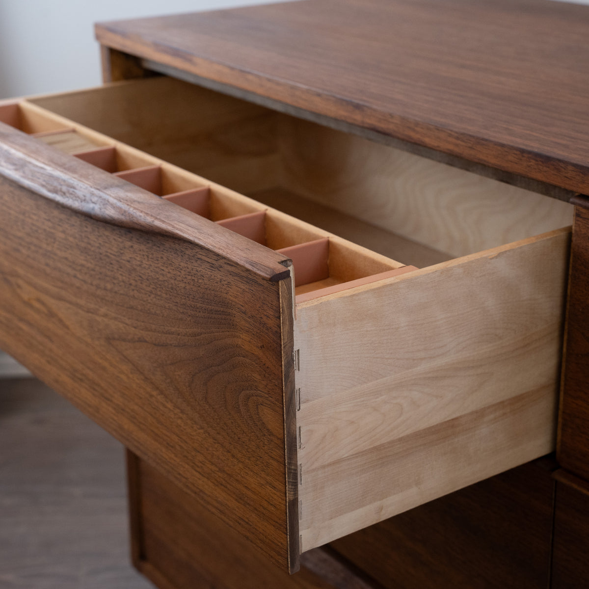 Walnut Nine Drawer Dresser