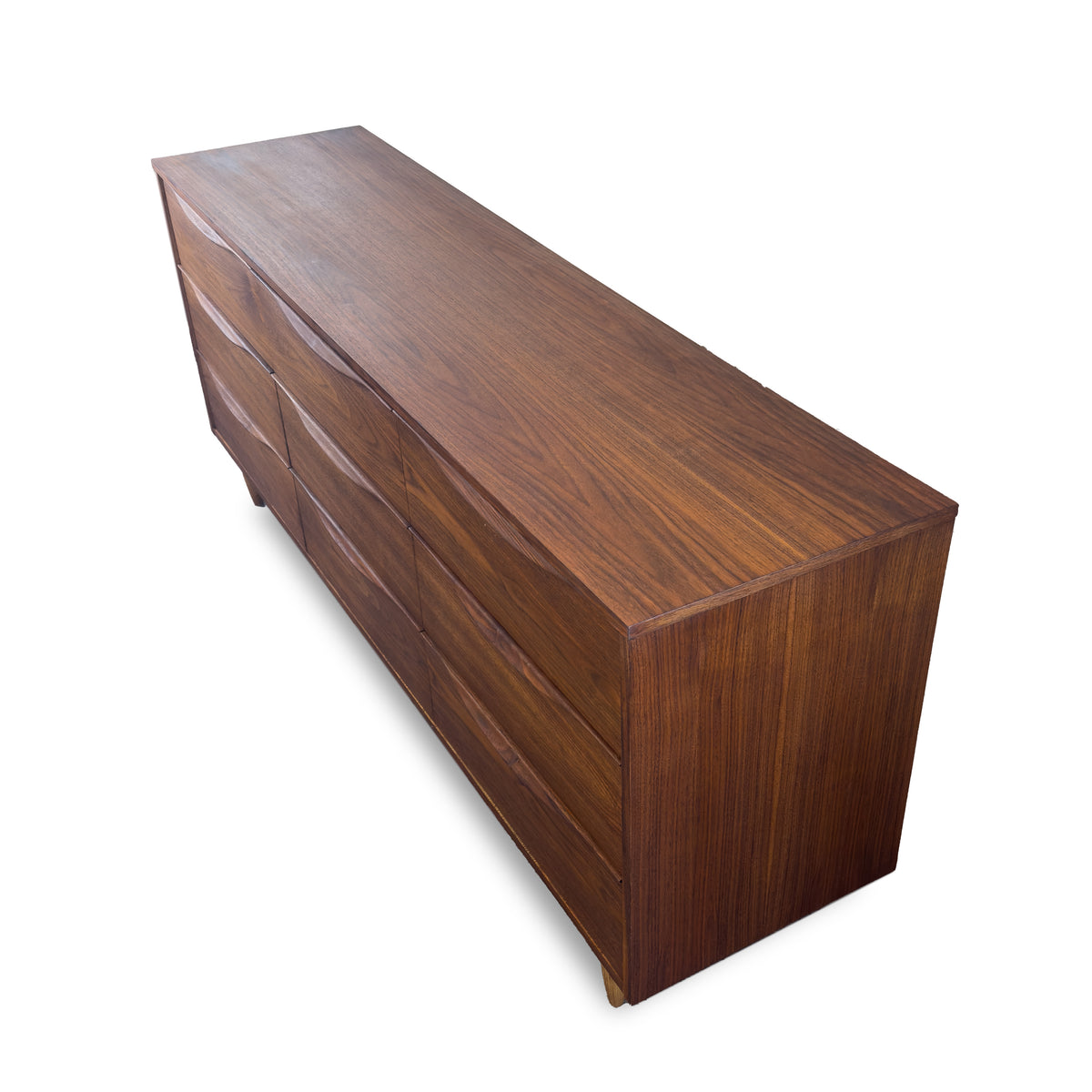 Walnut Nine Drawer Dresser