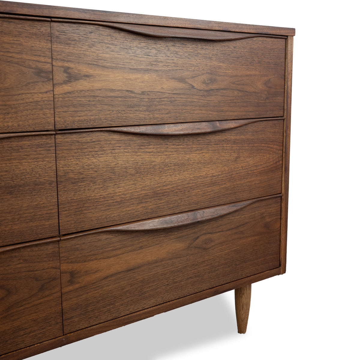 Walnut Nine Drawer Dresser