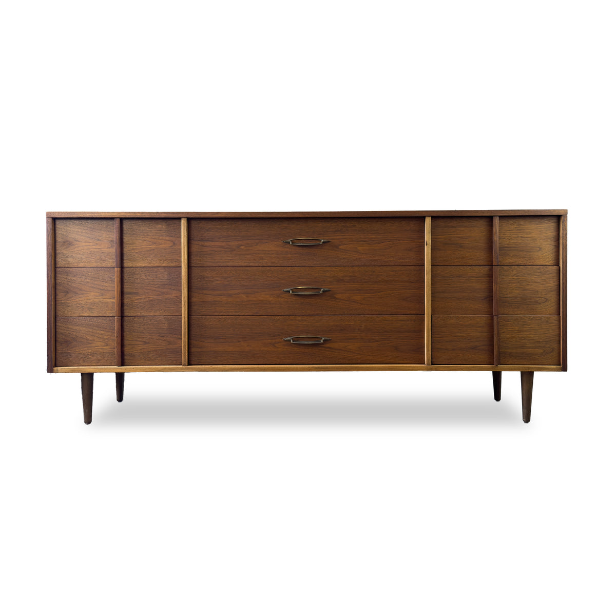 Walnut Nine Drawer Dresser