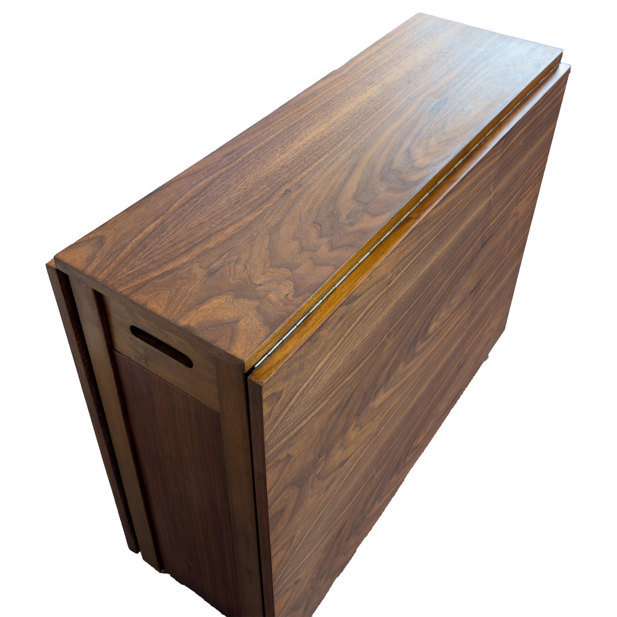 Walnut Folding Table and Chairs