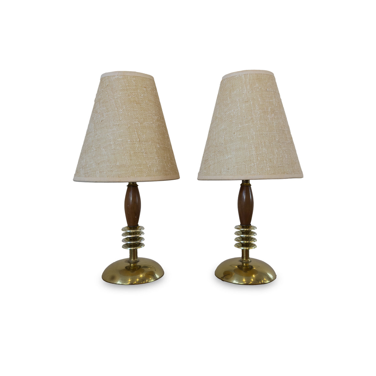 Vintage Walnut Lamps