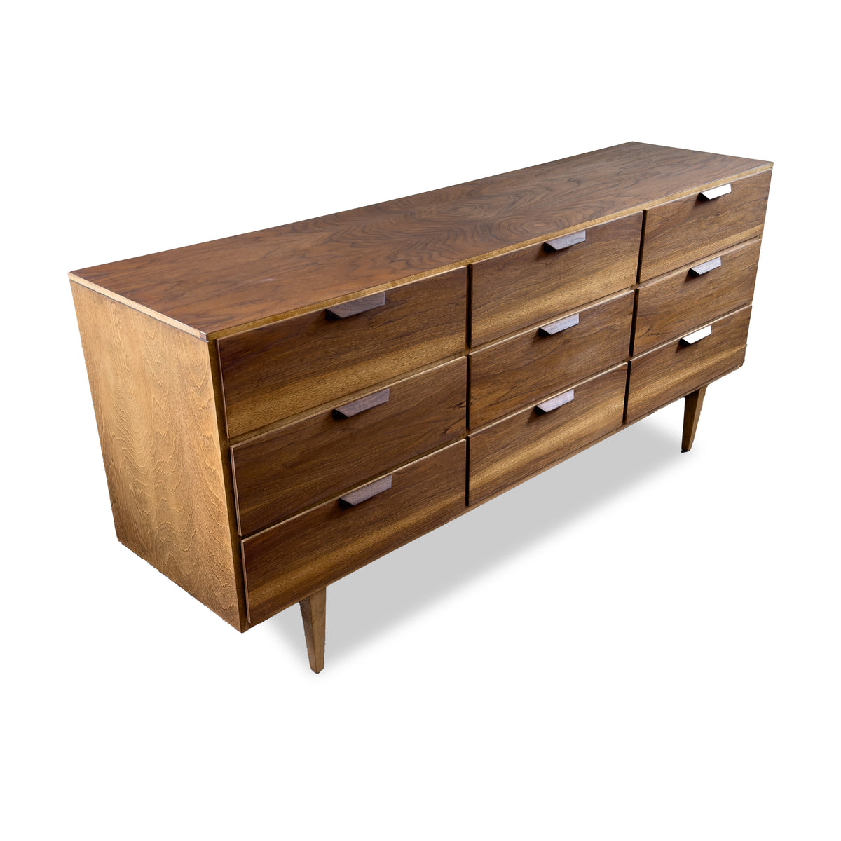 Walnut Nine Drawer by Vic Art