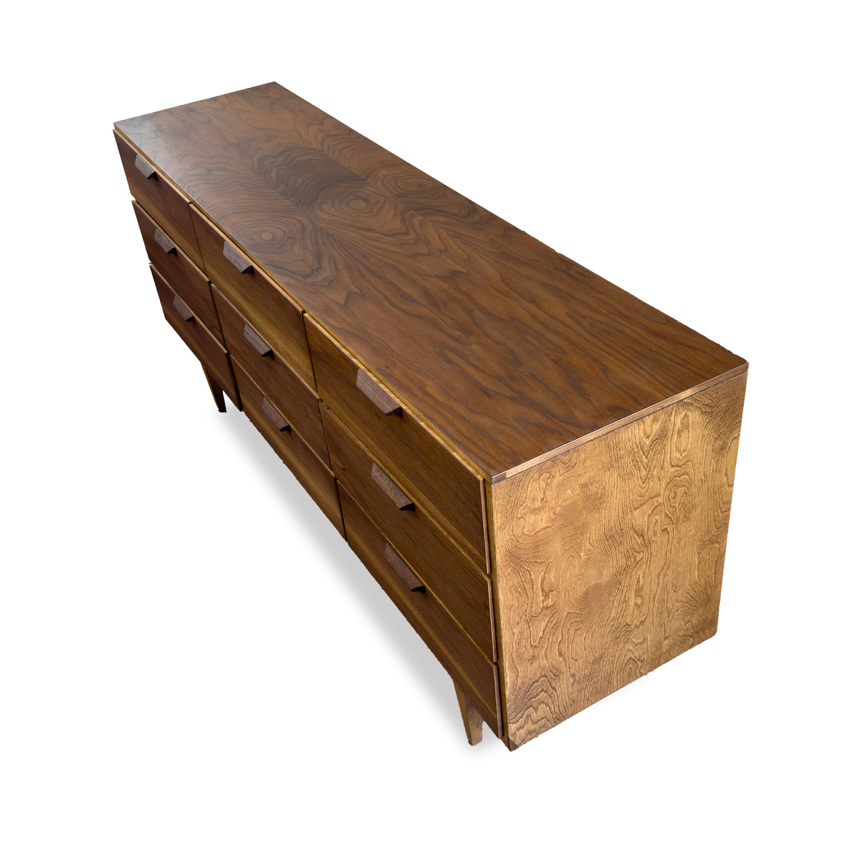 Walnut Nine Drawer by Vic Art