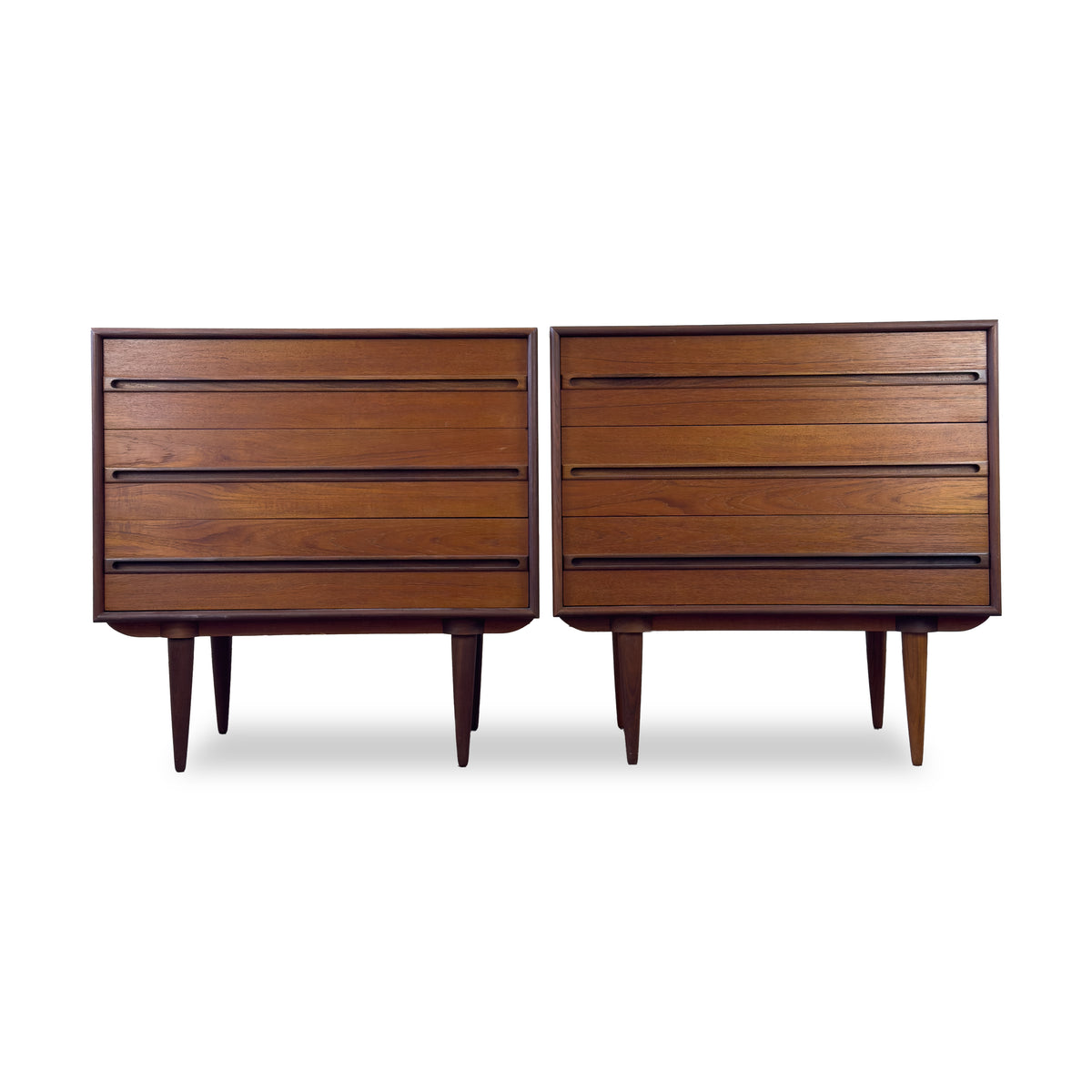 Pair of Teak XL Nightstands