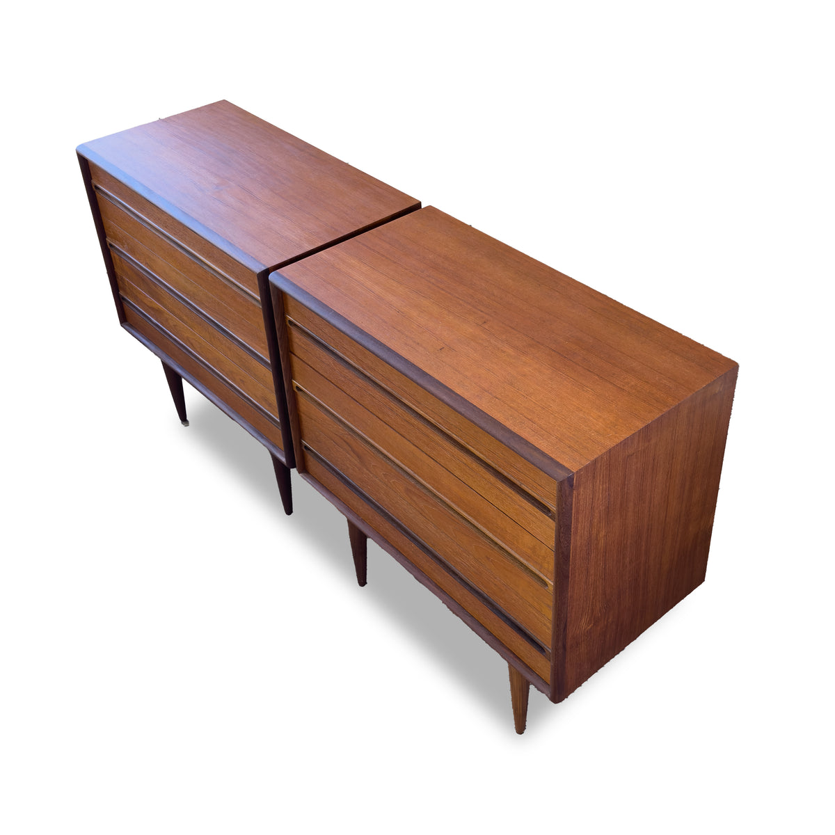 Pair of Teak XL Nightstands