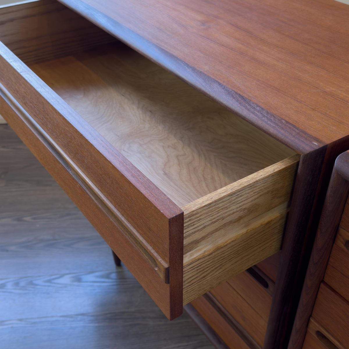Pair of Teak XL Nightstands