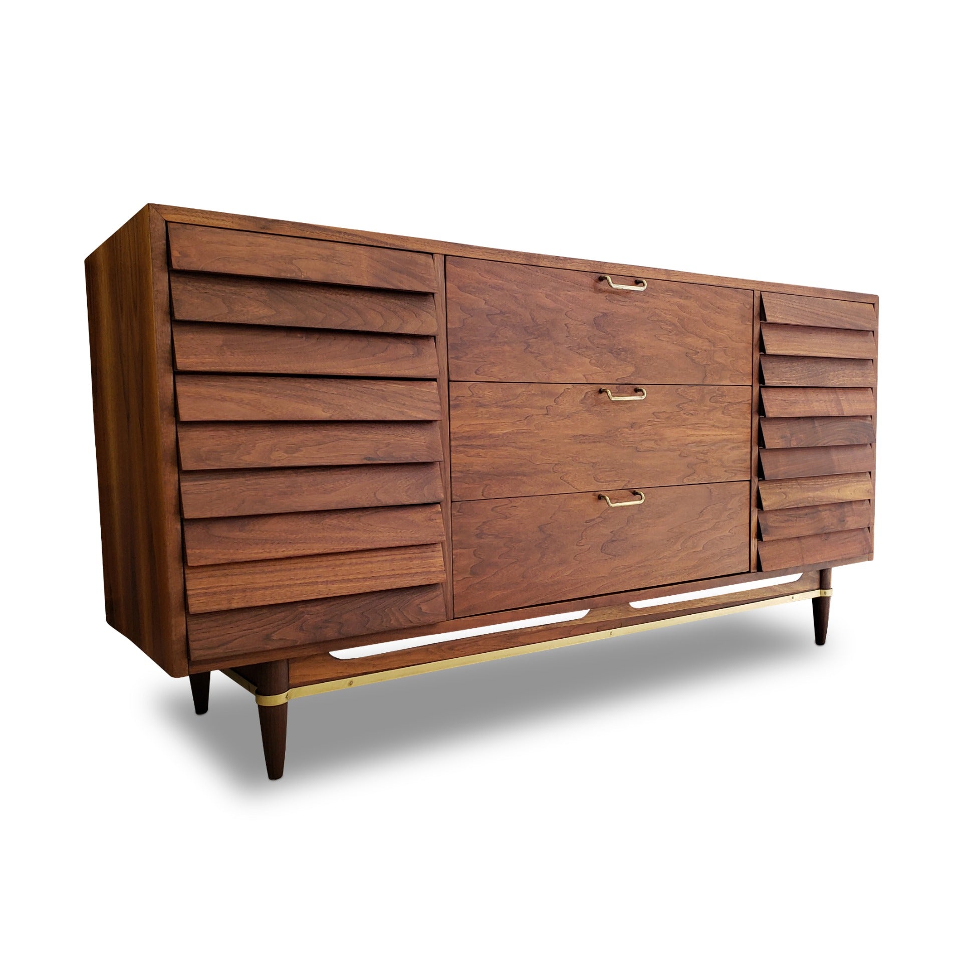 American of Martinsville Mid Century Walnut Dresser