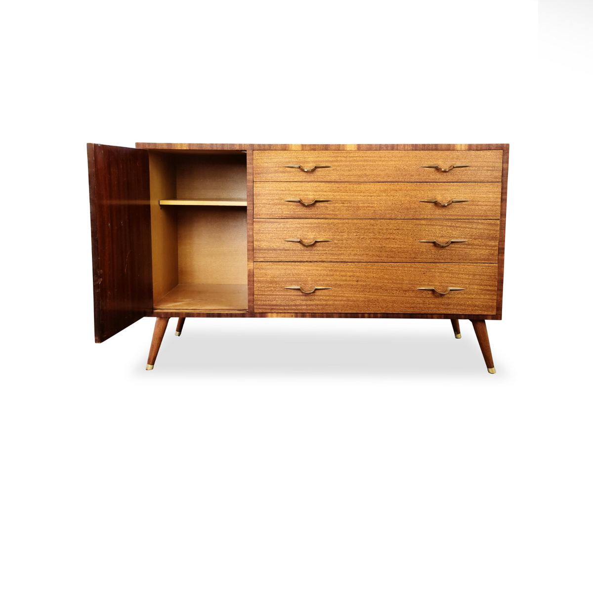 Mahogany and Brass Sideboard