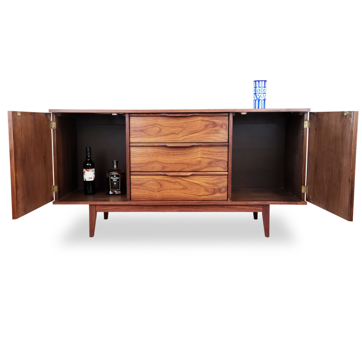 Walnut Sideboard by Princeville Decade Five Furniture Co