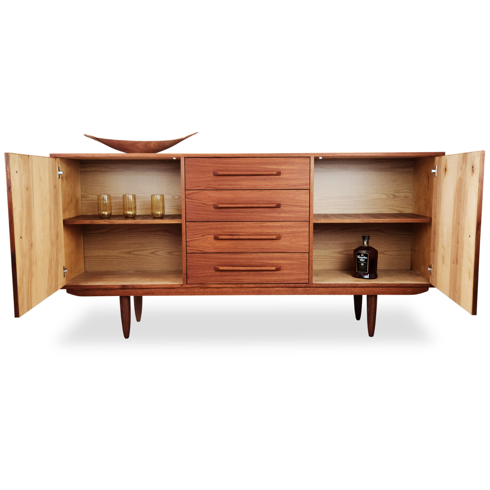 Vintage Teak Highboard