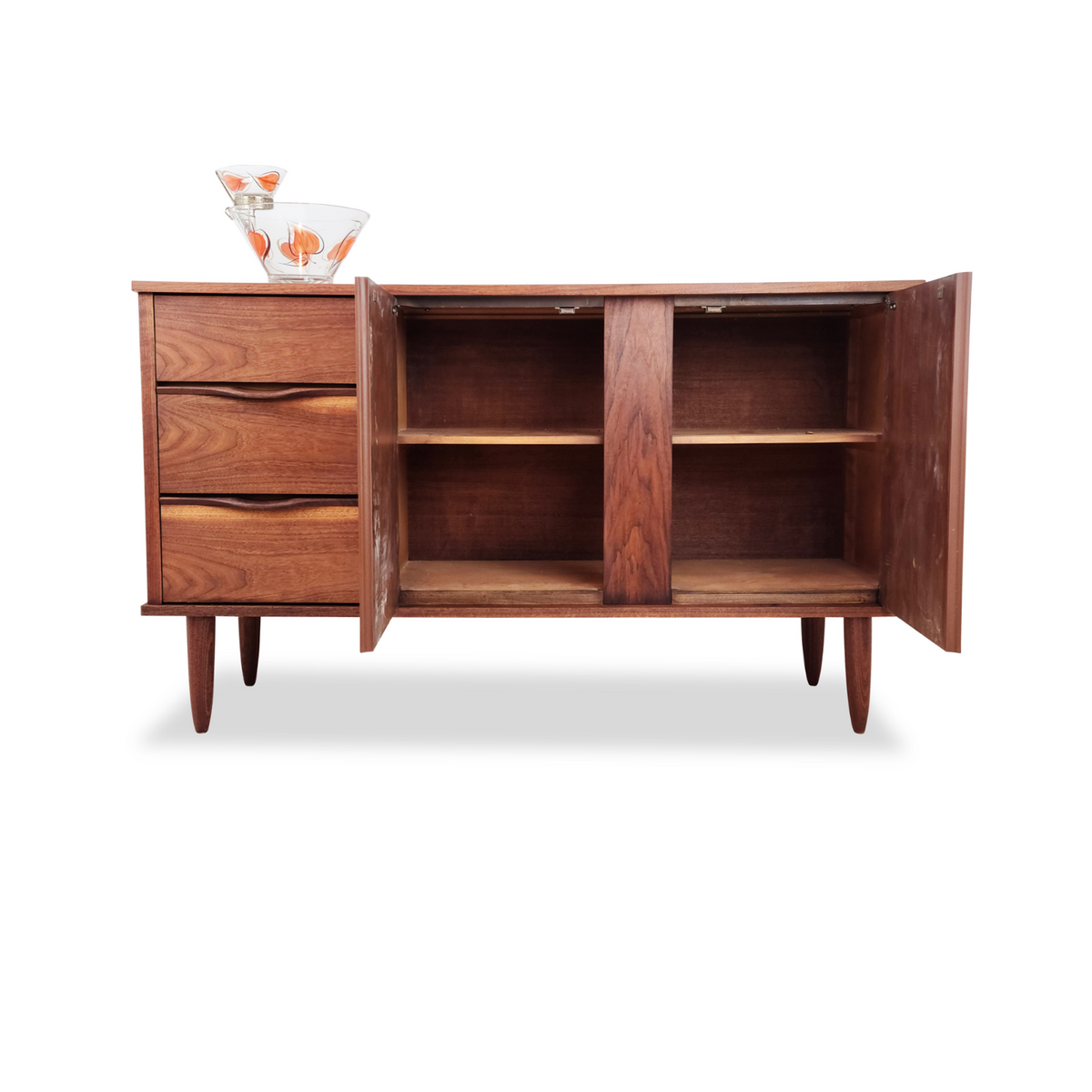 Walnut Sideboard by Kaufman Furniture