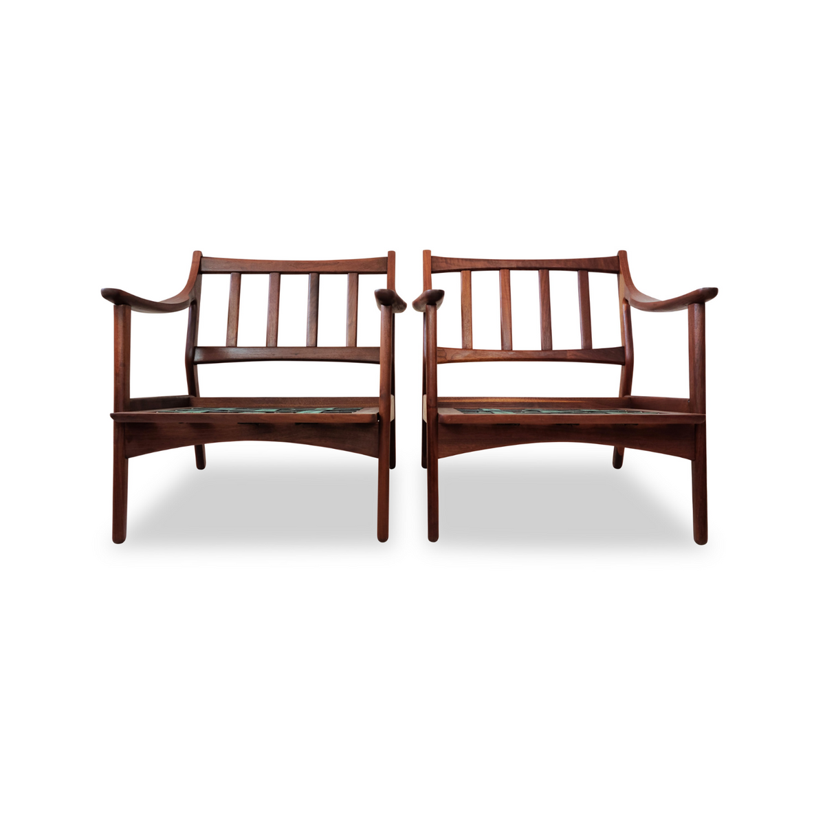 Mid Century Walnut Lounge Chairs