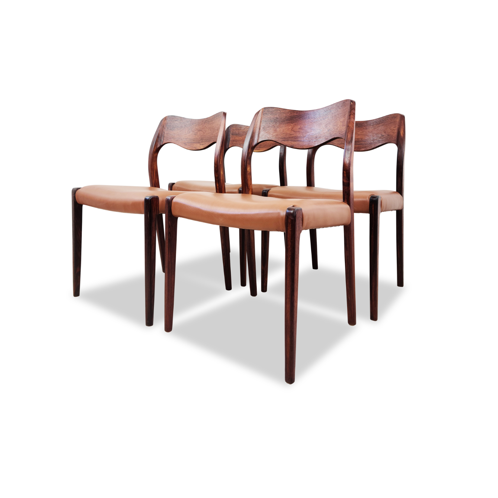 Moller Model 71 Chairs in Rosewood