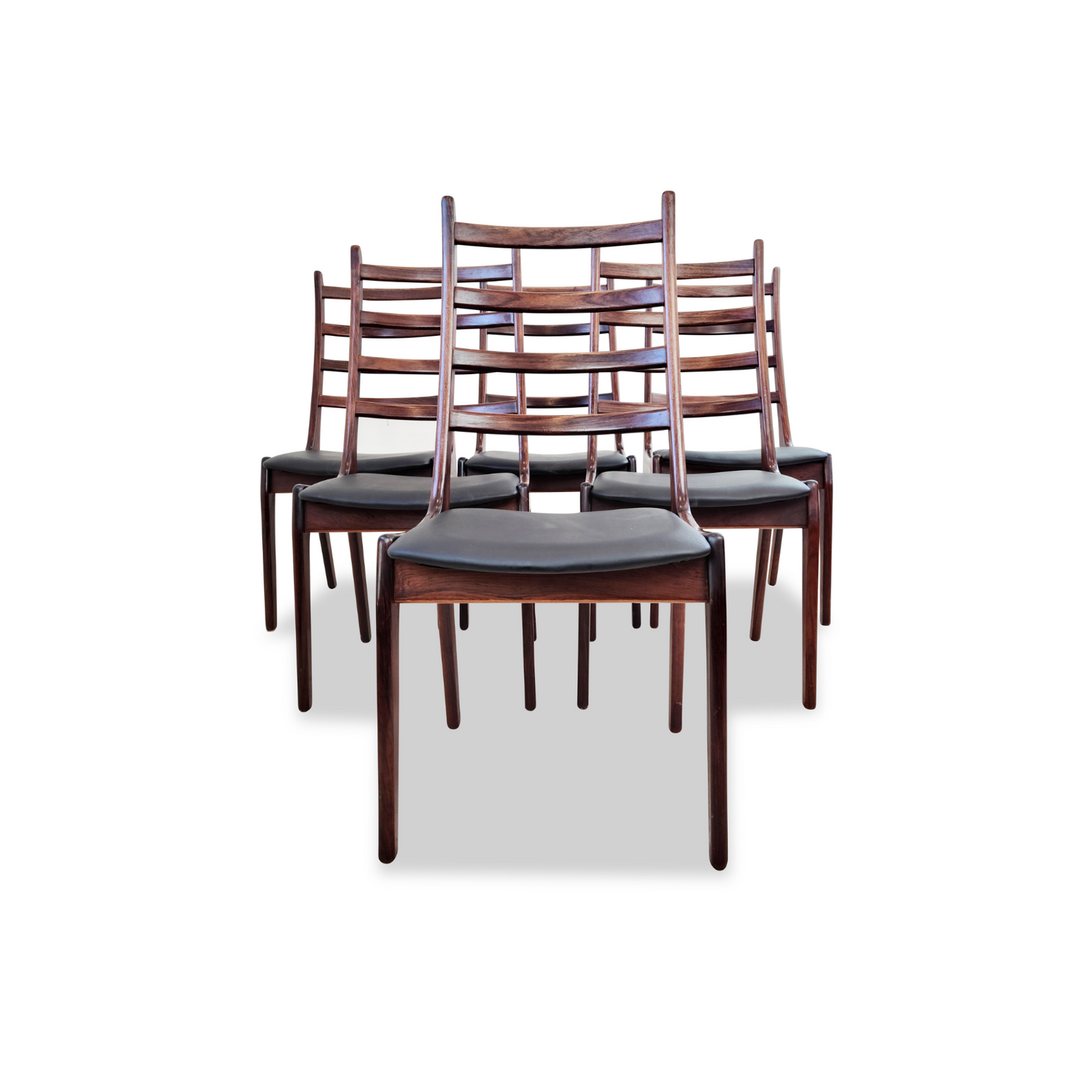 Kai Kristiansen Rosewood Ladder Back Chairs