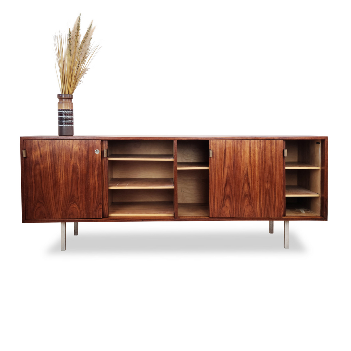 Teak Credenza by Leif Jacobsen for Knoll