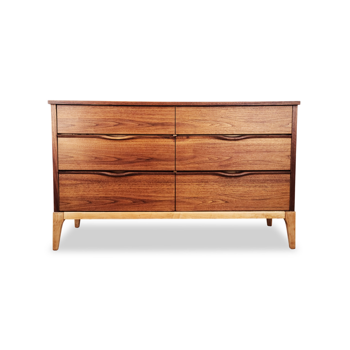 Walnut Six Drawer Dresser by KaufmanWalnut Six Drawer Dresser by Kaufman