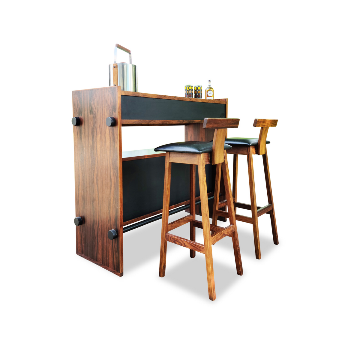 Rosewood Bar and Stools