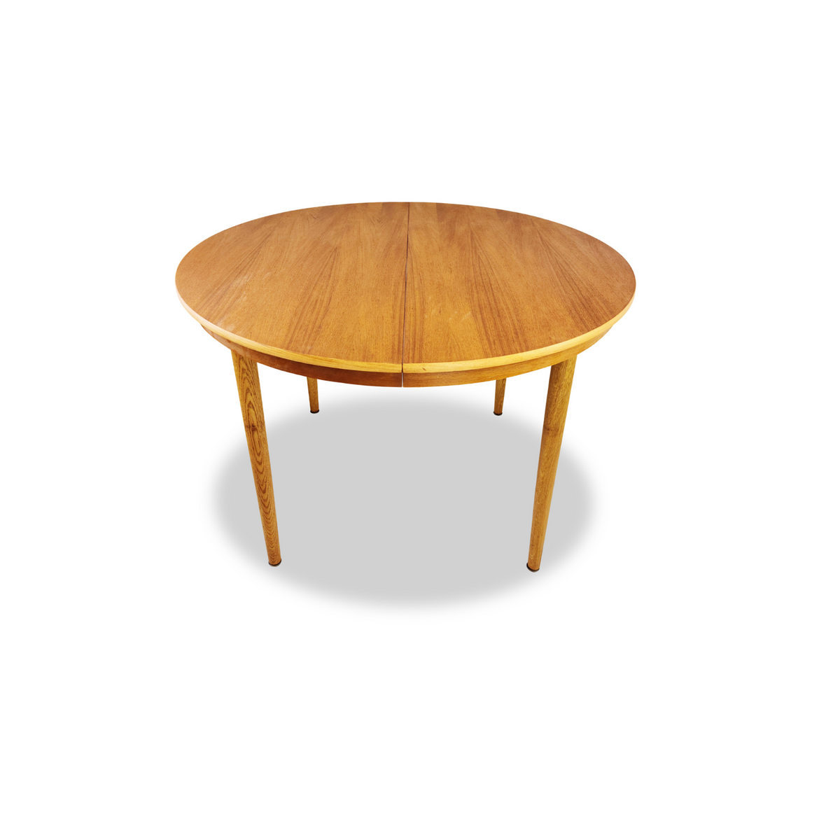 Teak and Beech Dining Table