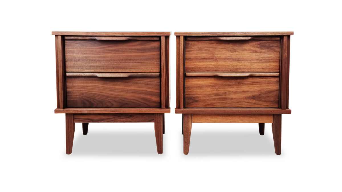 Walnut Nightstands by Princeville