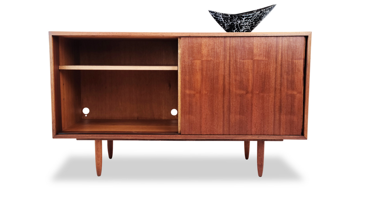Compact Walnut Sideboard
