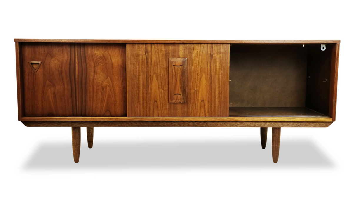 Walnut Three Door Sideboard