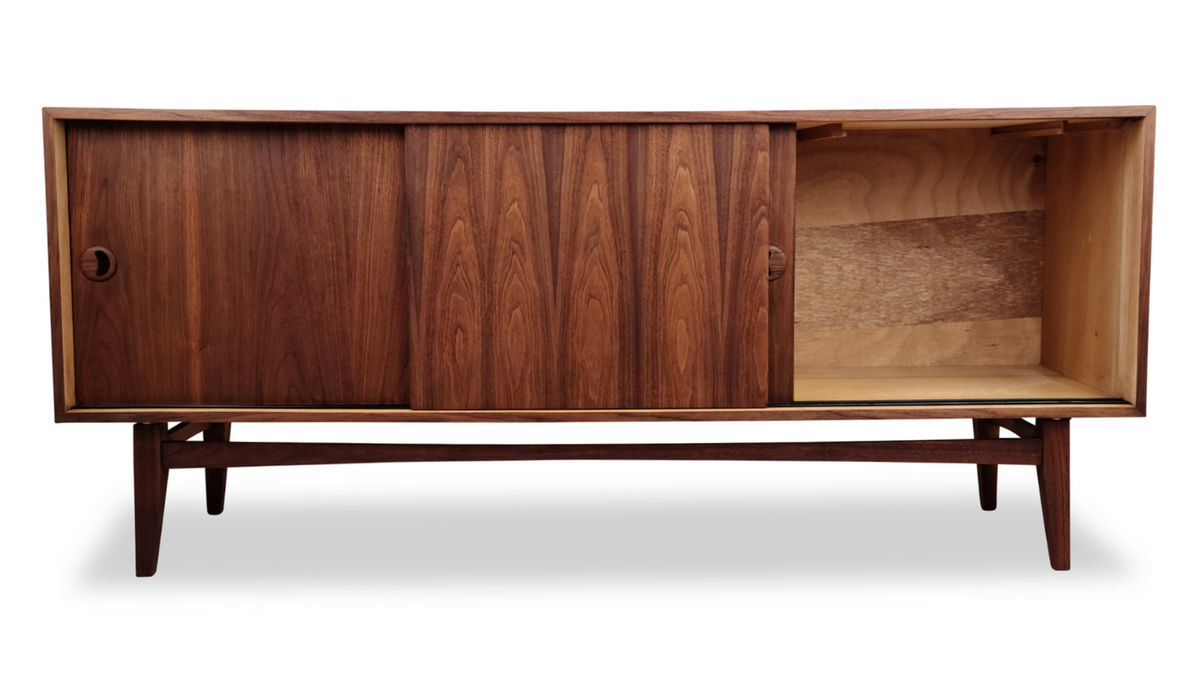 Walnut Three Door Sideboard