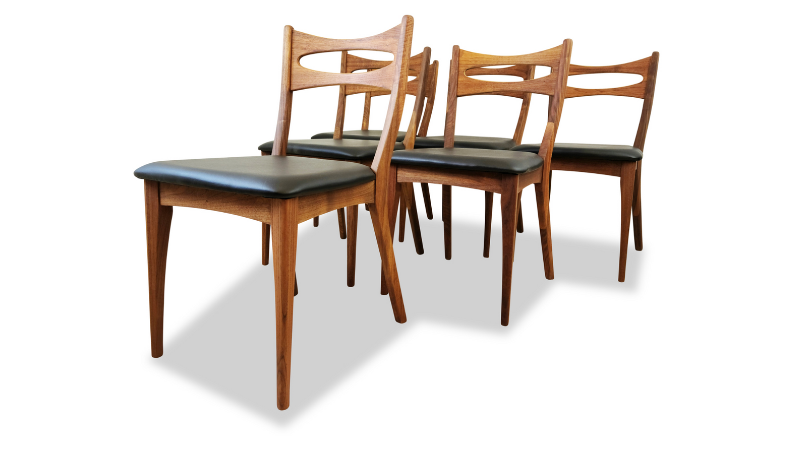 Walnut Dining Chairs by Deilcraft