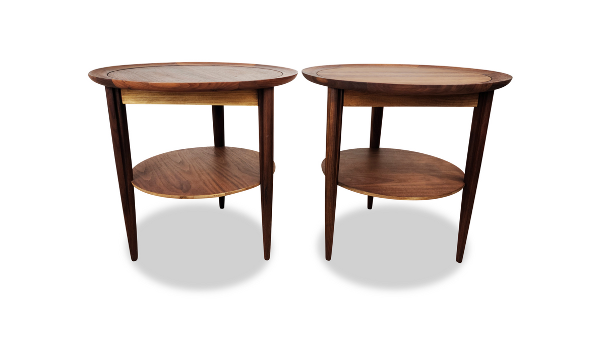 Walnut End Tables by Deilcraft