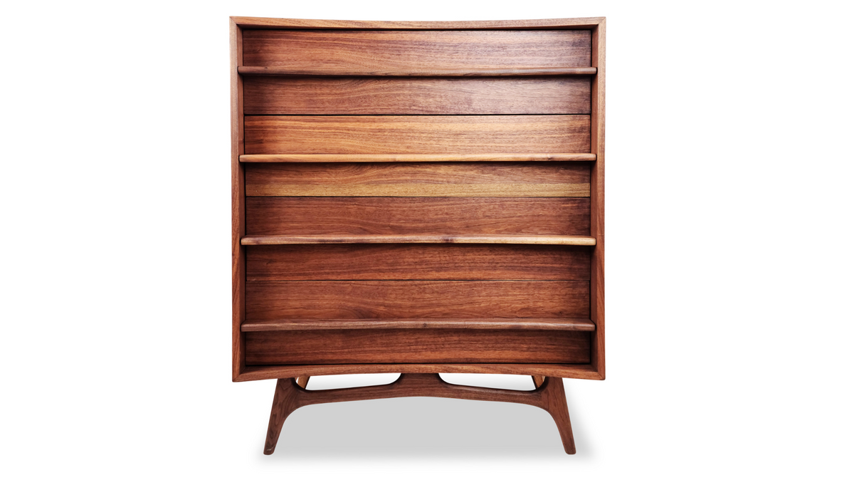 Walnut Highboy Dresser