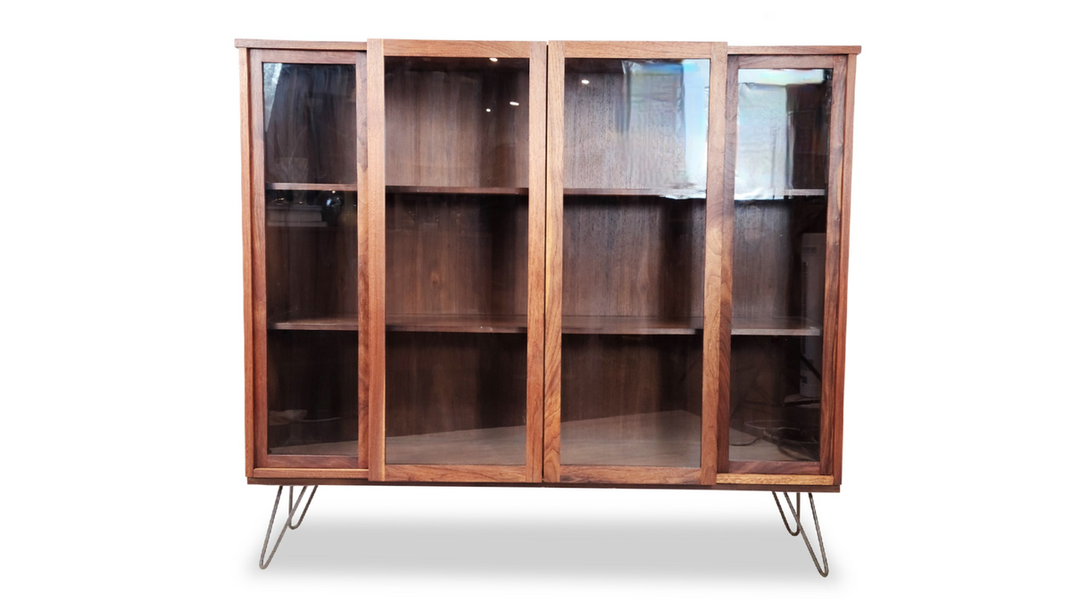 Walnut Bookcase by Gibbard