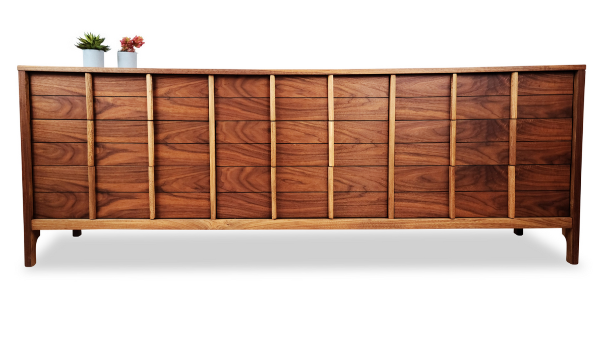 Walnut and Ash Dresser by Deilcraft