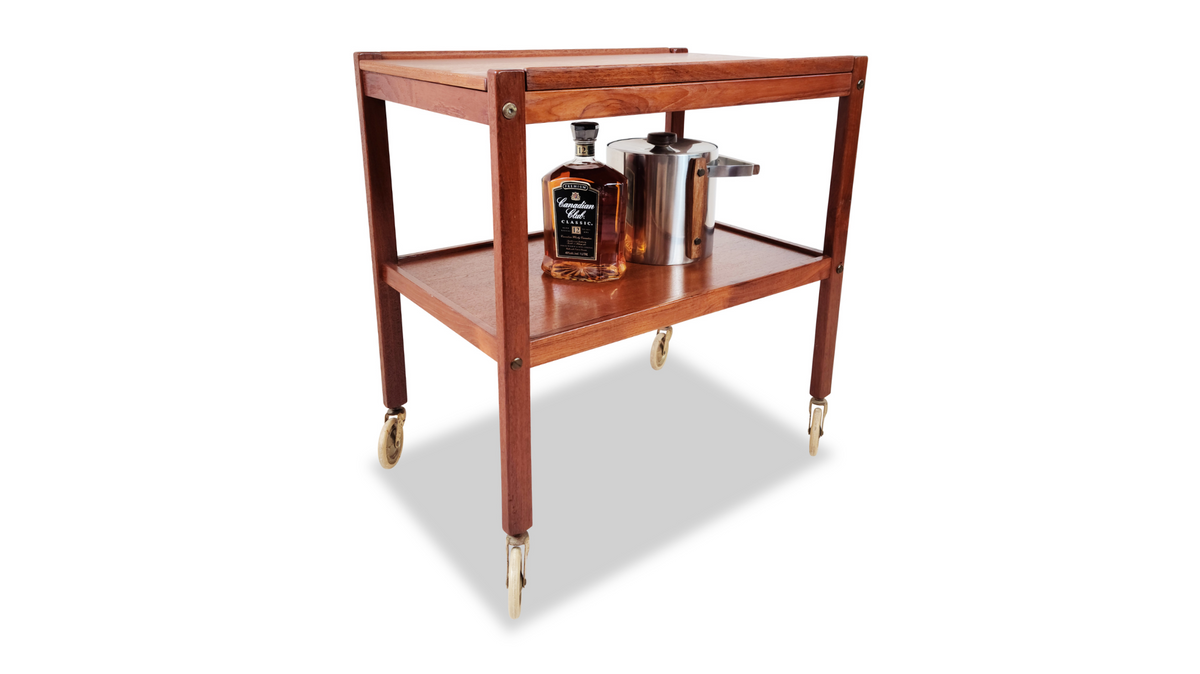 Teak Bar Cart