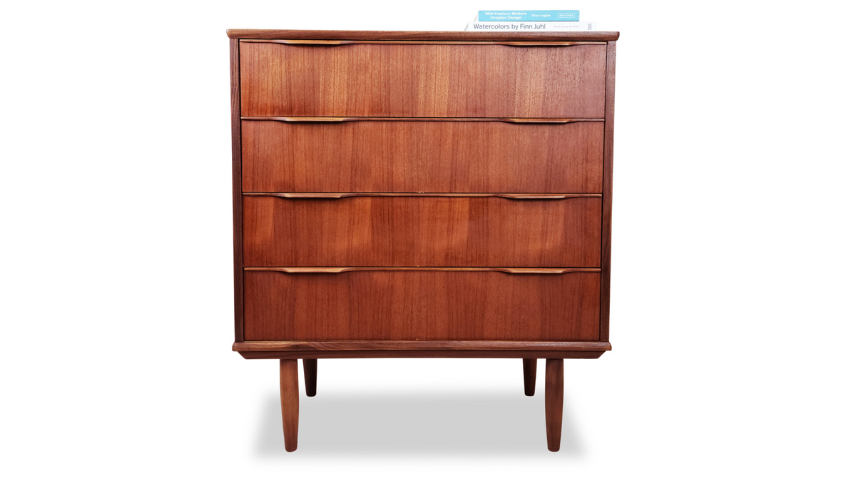 Teak Highboy Dresser