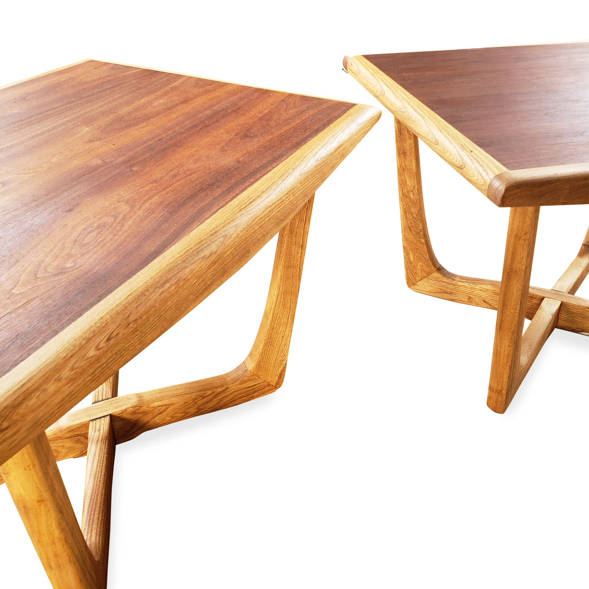 Vintage Walnut and Elm End Tables
