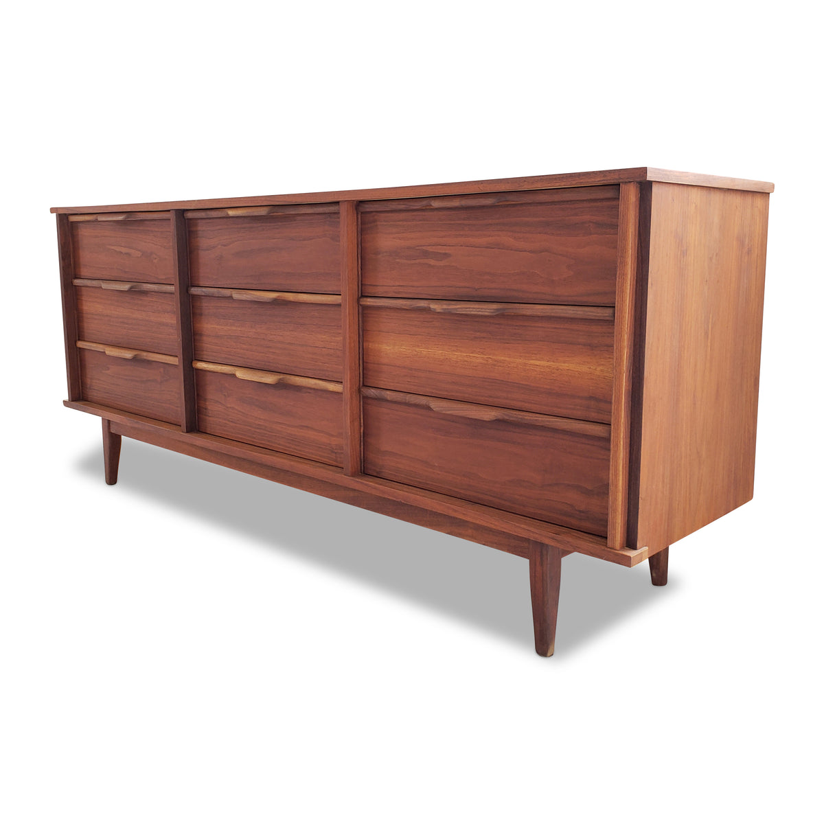 Princeville Walnut Nine Drawer Dresser