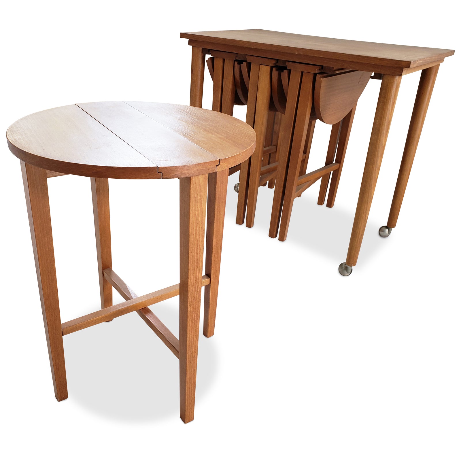 Mid Century Vintage Nesting Side Tables