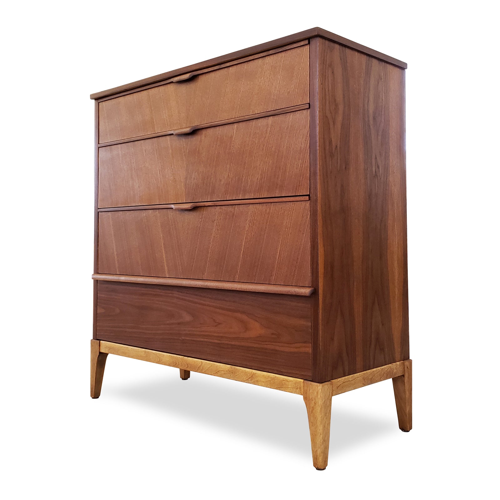Walnut Highboy by Kaufman Furniture