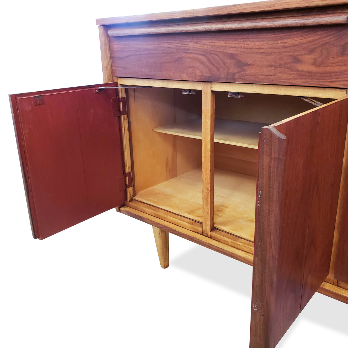 Vintage Walnut Sideboard by HPL
