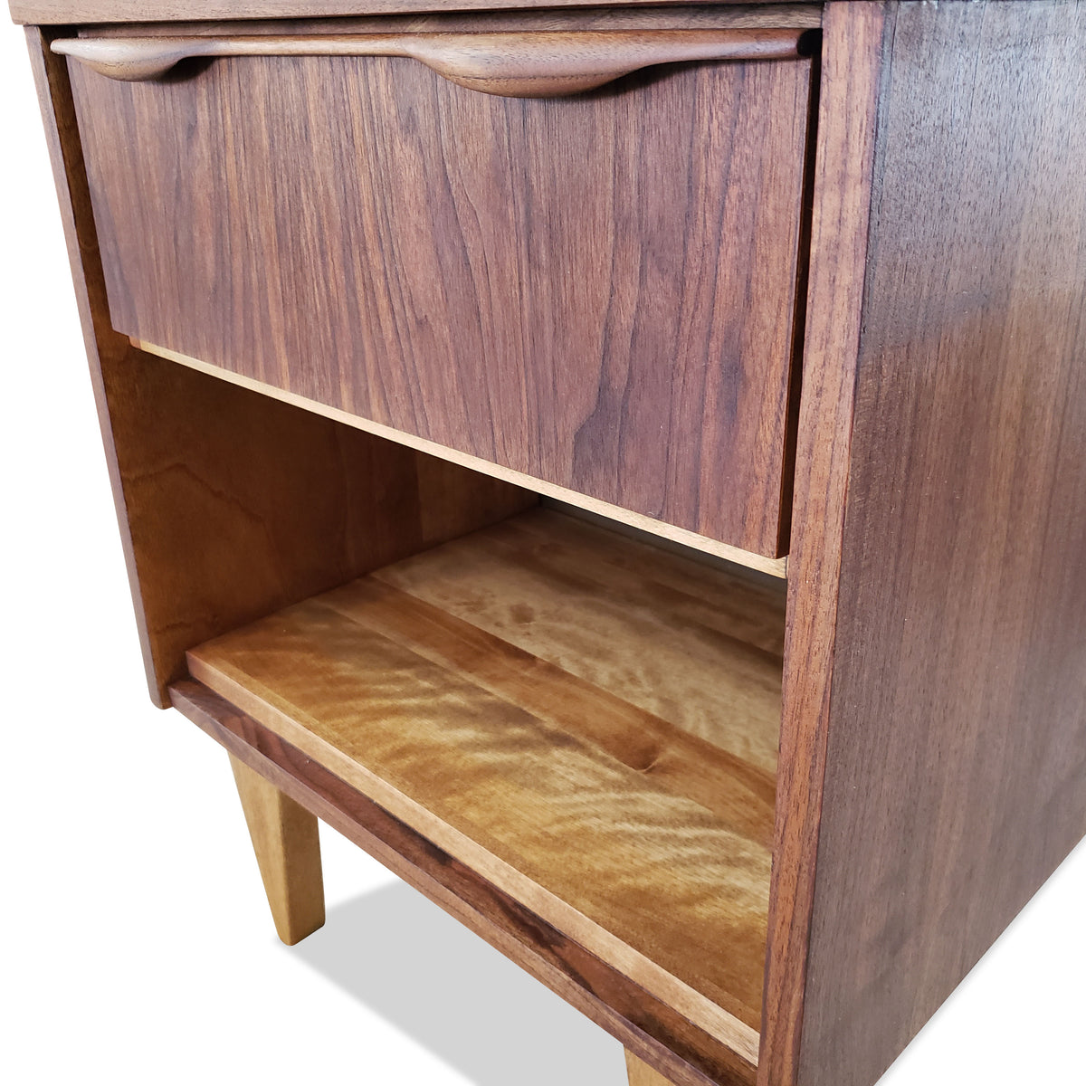 Mid-century modern Vintage Walnut Bedside Tables