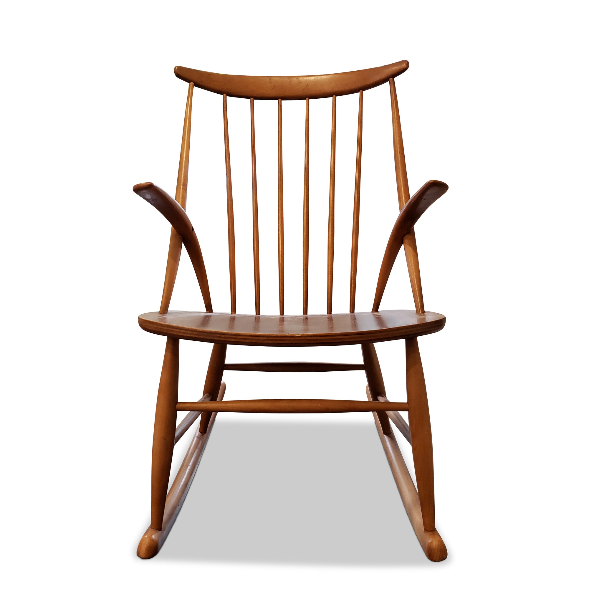 Mid Century Rocking Chair by Illum Wikkelso