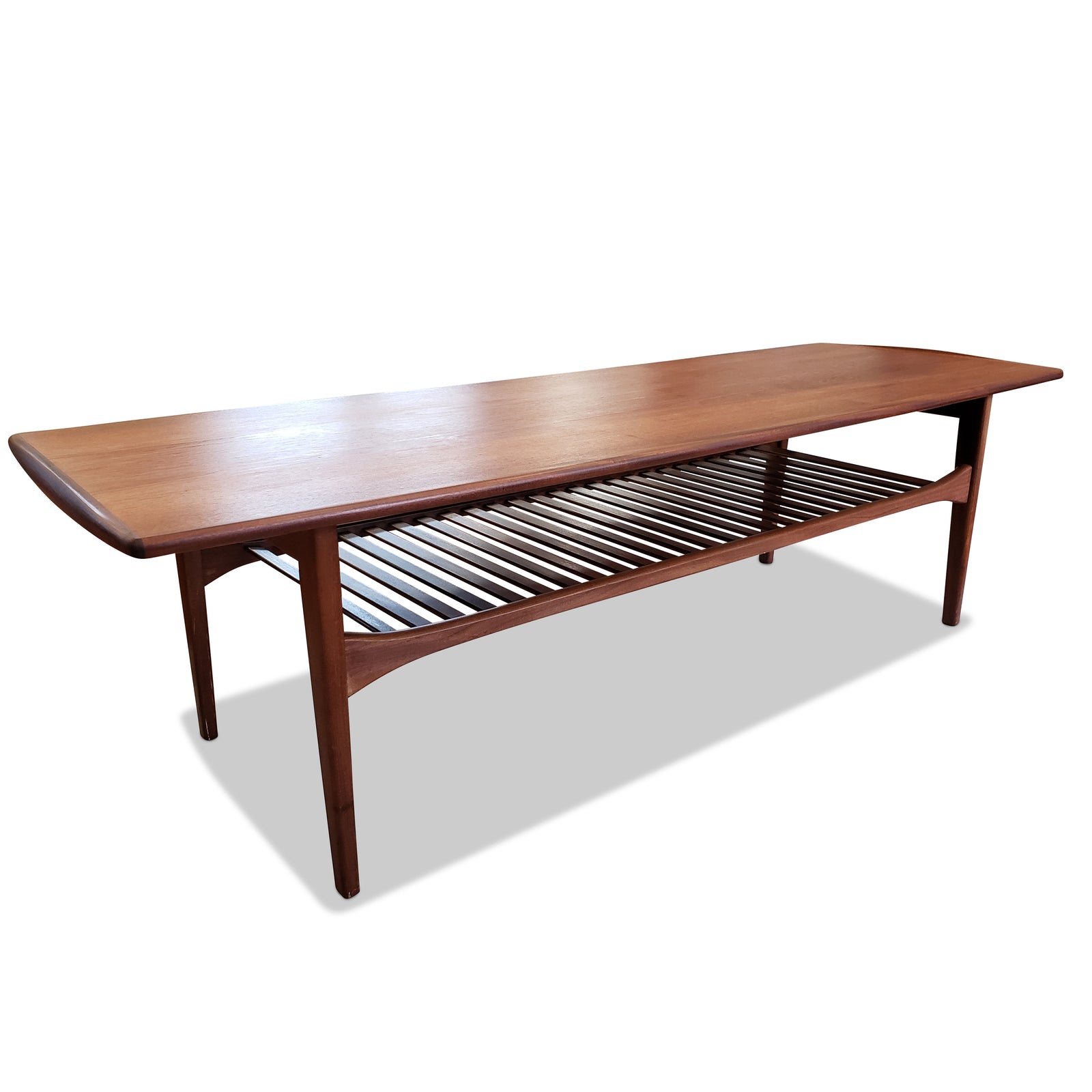 Mid Century Slatted Teak Coffee Table