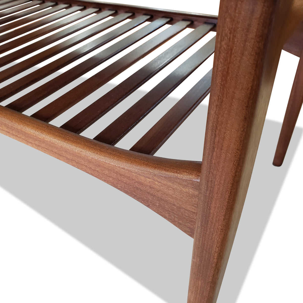 Mid Century Slatted Teak Coffee Table